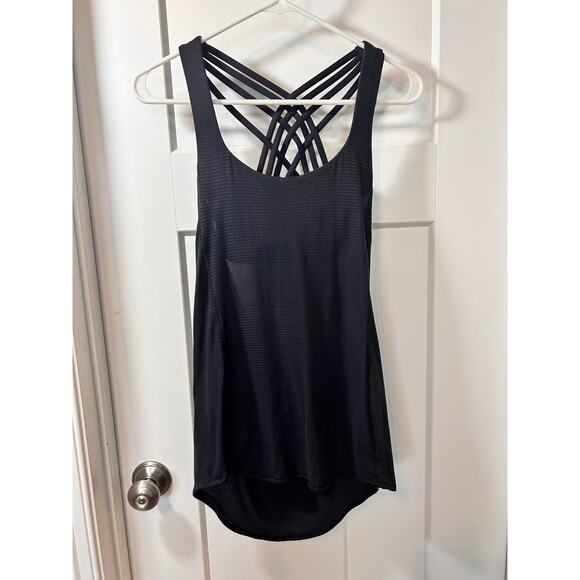 Lululemon‎ Women's Free to Be Wild 2-In-1 Tank Top Gym Yoga Run Black Size Small - Picture 3 of 11